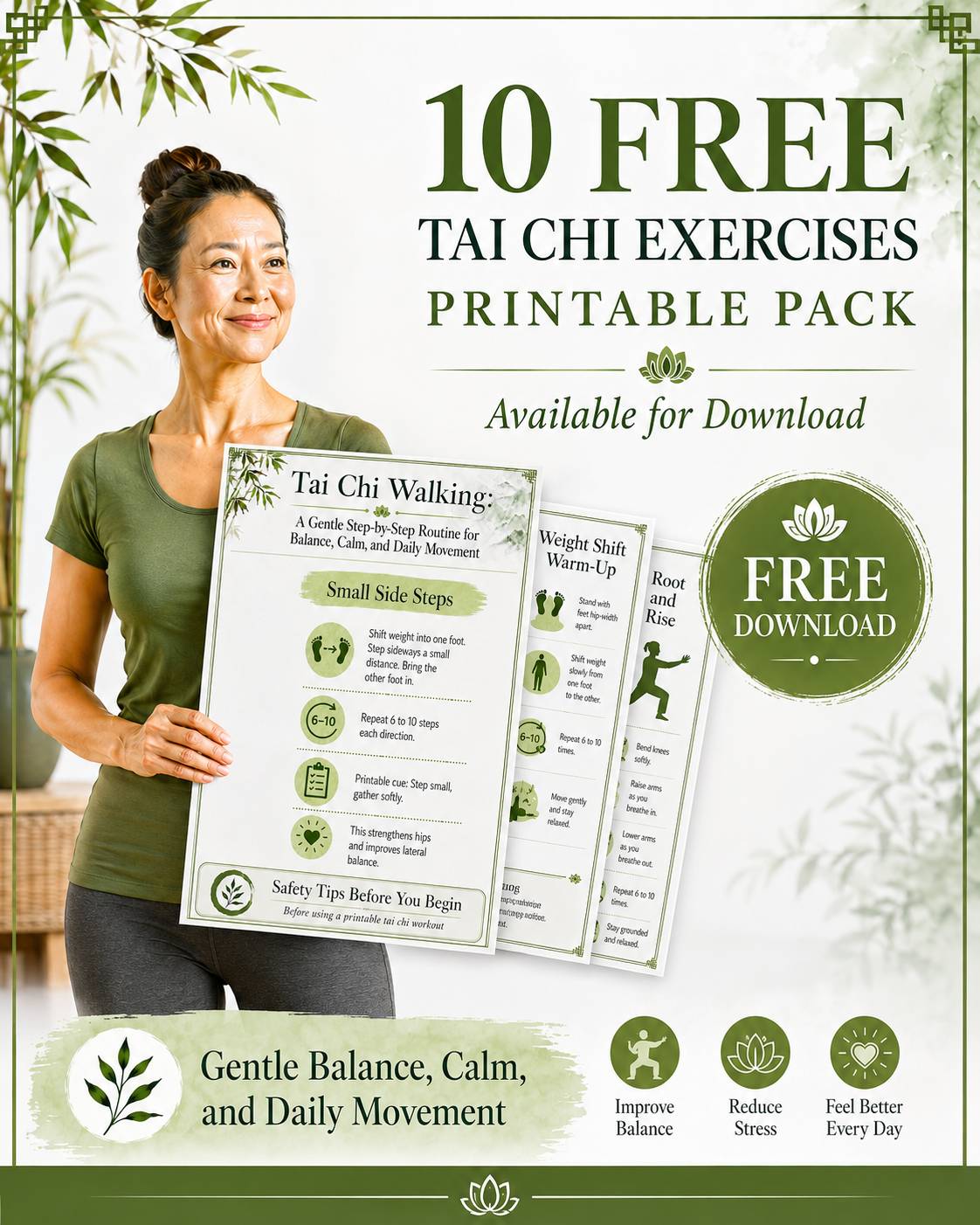 Free Tai Chi Walking Printables